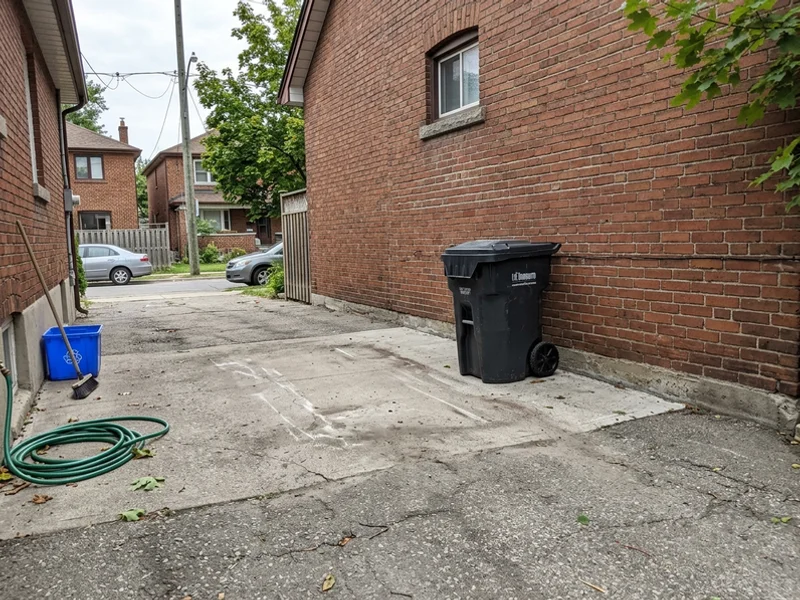 Clear driveway after bulk waste removal