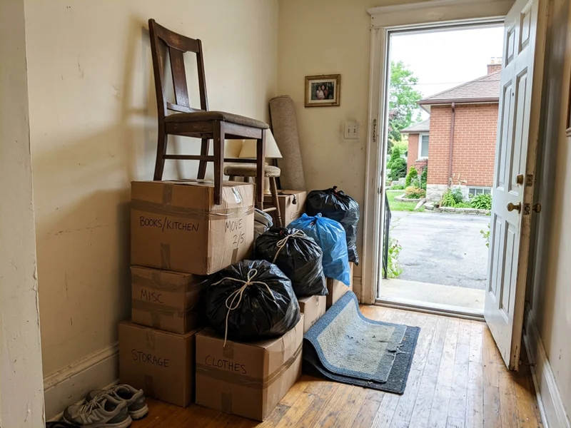 Pile waiting for a same-day pickup